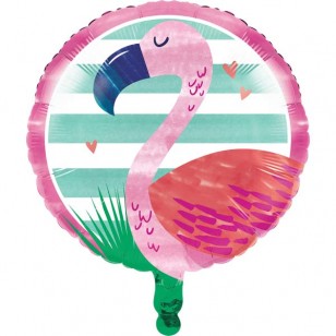 Friendly Flamingo Island Party Foil Balloon